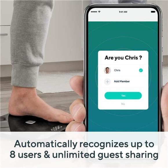 Smart Scale for Body Weight, Wireless Digital Bathroom Scale for BMI, Body Fat - Picture 4 of 6
